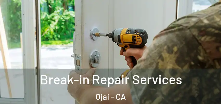  Break-in Repair Services Ojai - CA