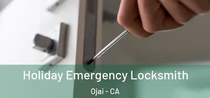 Holiday Emergency Locksmith Ojai - CA